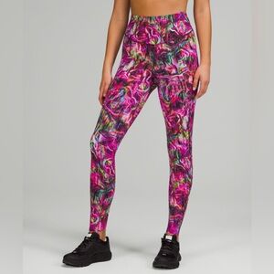 Lululemon Athletica Pink and Green Leggings